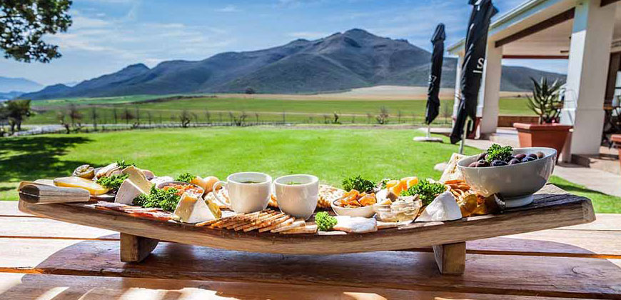 Cheese platter on display at stettyn family vineyards estate